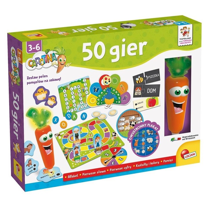 Lisciani Carotina oktatójáték 50 interaktív játék többszínű 50g