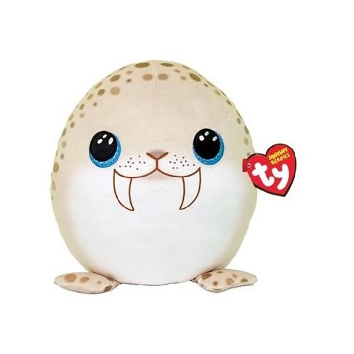 Jucarie de plus TY Walrus Toofers squishy multicolor 22cm