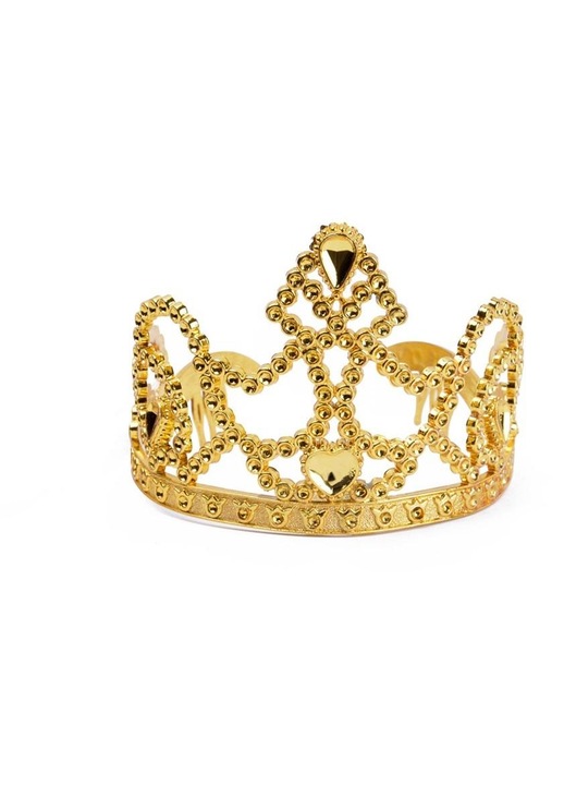 Tiara Arpex, coroana aurie cu pieptene, multicolor, 0x12x16cm