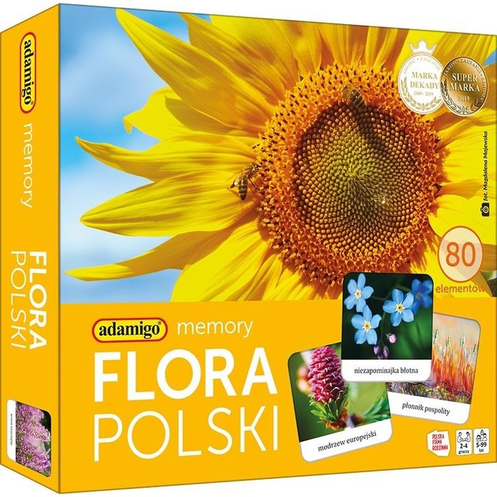 Joc de memorie Adamigo Odkrywcy Polskiej Flory multicolor 23x26cm