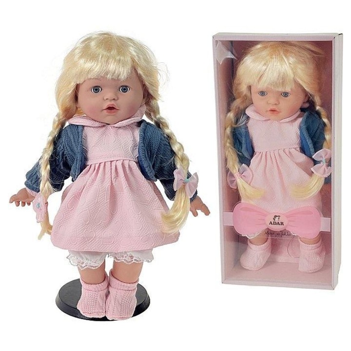 ADAR baba 40cm többszínű, beszélő, éneklő, dobozban
