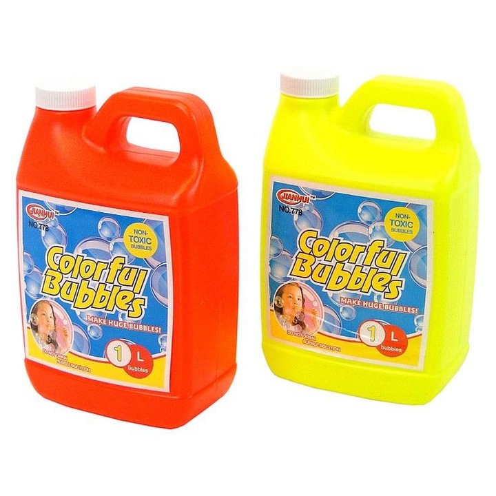 Lichid pentru bule de sapun / solutie pentru baloane ADAR MIX, non-toxic, ideal pentru joaca creativa, Multicolor, 1 L
