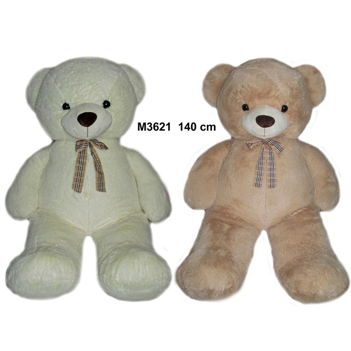 Ursulet de plus Sun-Day M3621, jucarie moale cu fundita, Multicolor, 140 cm