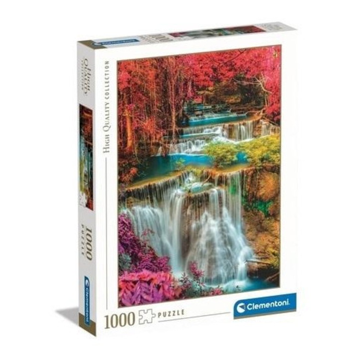 Puzzle Clementoni Cascade thailandeze colorate, High Quality Collection, Multicolor, 1000 piese