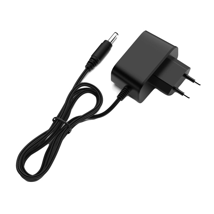 Захранващ адаптер 36V DC за прахосмукачка, мрежово зарядно 18W (0.5A), вход 100-240V, евро щепсел, Черен