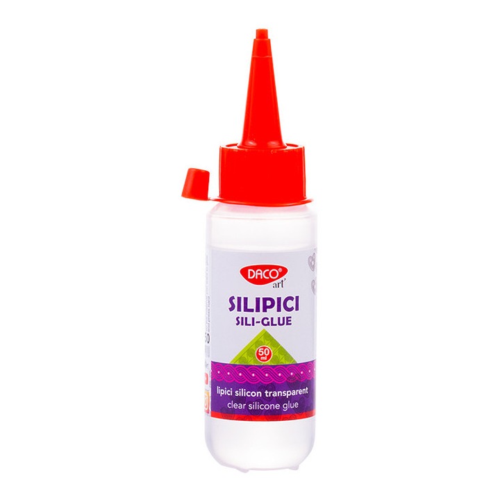 Lipici Silicon Transparent Silipici, 50 ml, Ideal Craft & DIY DACO sku28