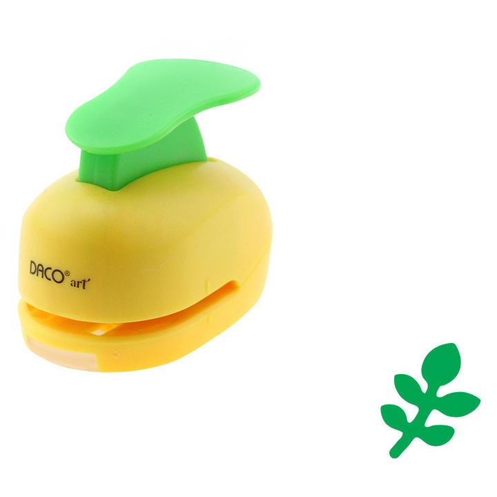 Perforator Hobby, model frunza salcam, 1.6 cm, pentru proiecte creative DACO sku28