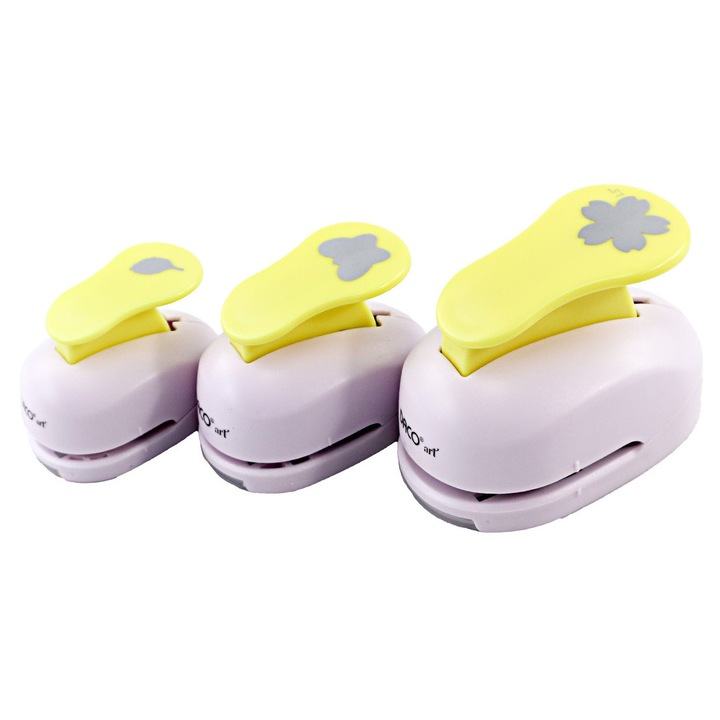 Set Perforatoare Decorative Hobby Hartie, Motive Primavara, 3 Dimensiuni DACO sku28