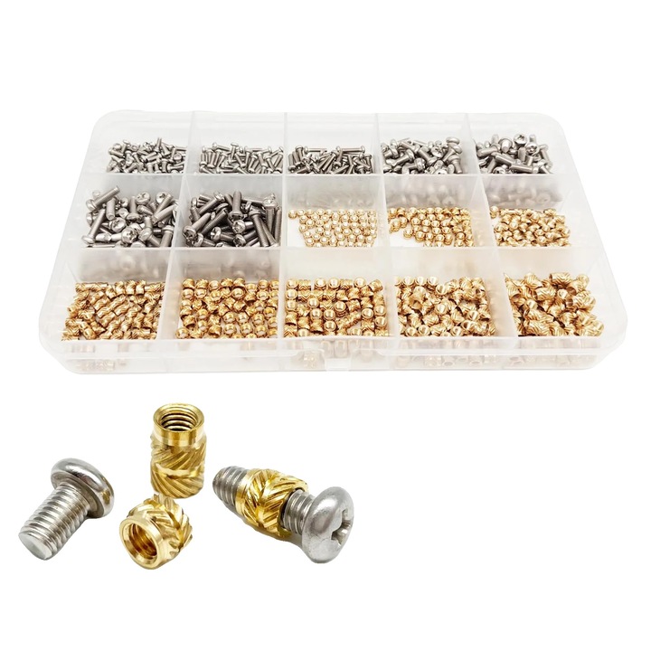 Set piulite insertie alama M2 M3 800 buc