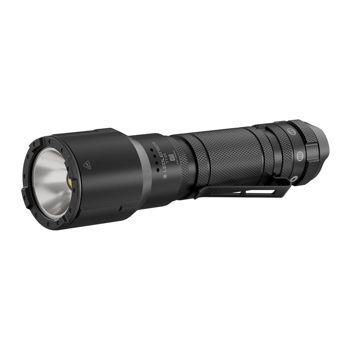 Тактически фенер Ledlenser, TT3R, До 11900 lm, Обхват 1300 м, 3 режима на светлина, Стробоскоп, Пулс, Допълнителна червена и синя светлина, USB-C зареждане