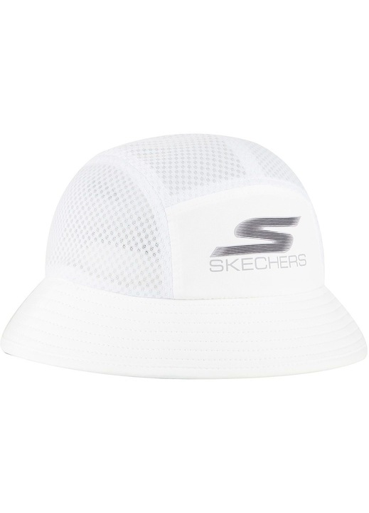 Basca unisex Skechers Liberated Mesh Bucket Hat, Alb, One-Size