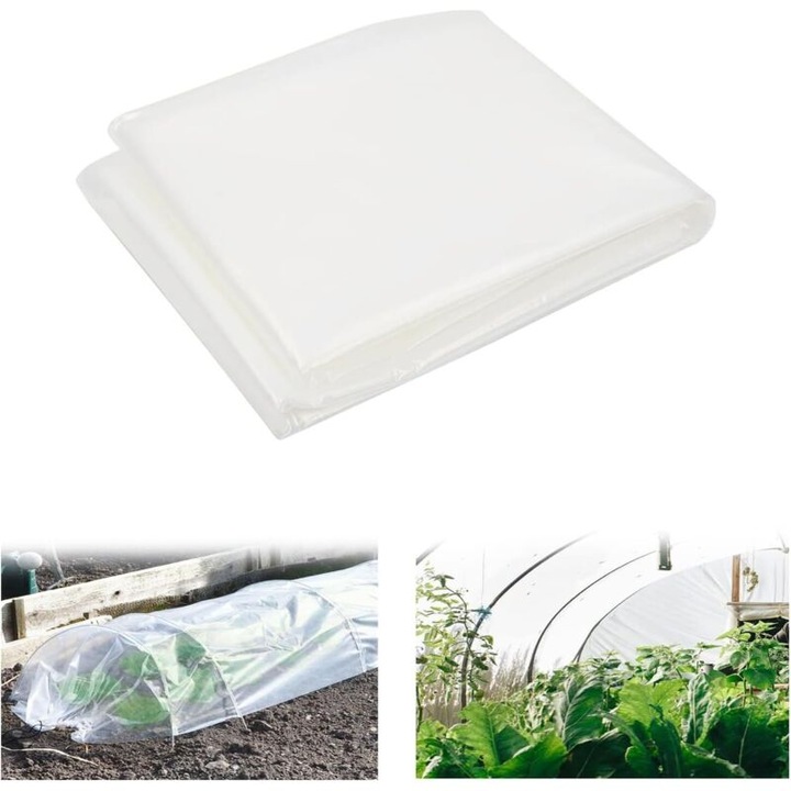 Folie sera transparenta polietilena 2x6m 0.4mm