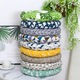 Set 4 perne scaun 40x40x5cm, umplutura bumbac perla, material mixt, multicolor