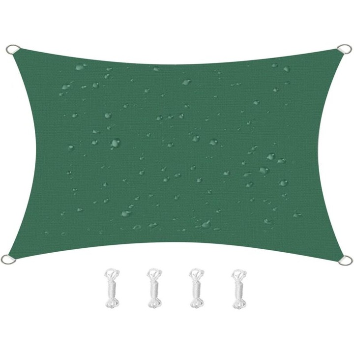 Panza de umbrire, Oxford, rezistenta, verde inchis, 2x3m