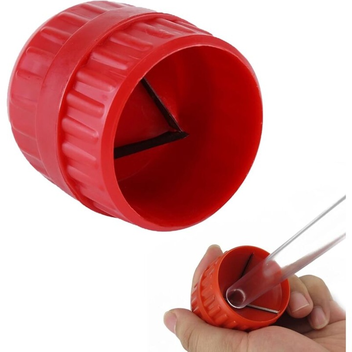 Unealta debavurare 2-in-1 pentru tevi, universal, plastic si otel, 41x48mm