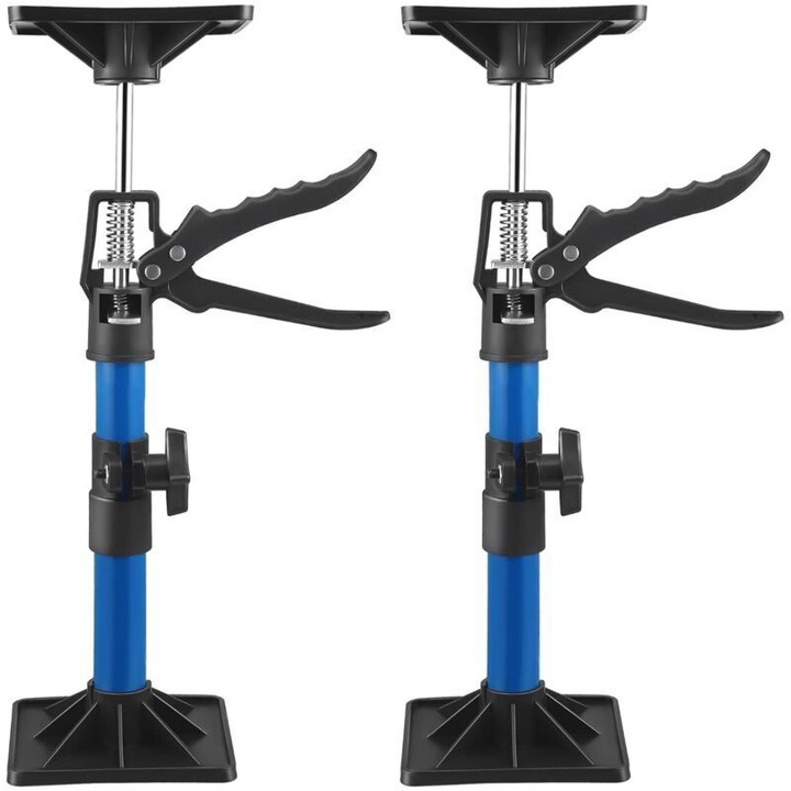 Suport telescopic reglabil 30x59cm, set 2 buc, capacitate 40kg, negru