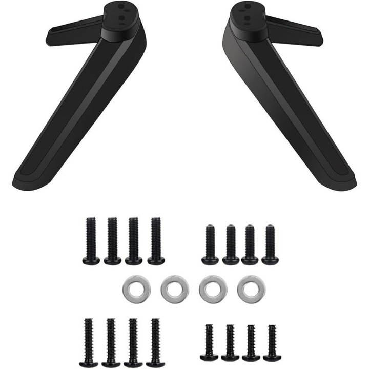 Suport universal TV, 27-55 inch, ABS, negru, set 2 picioare
