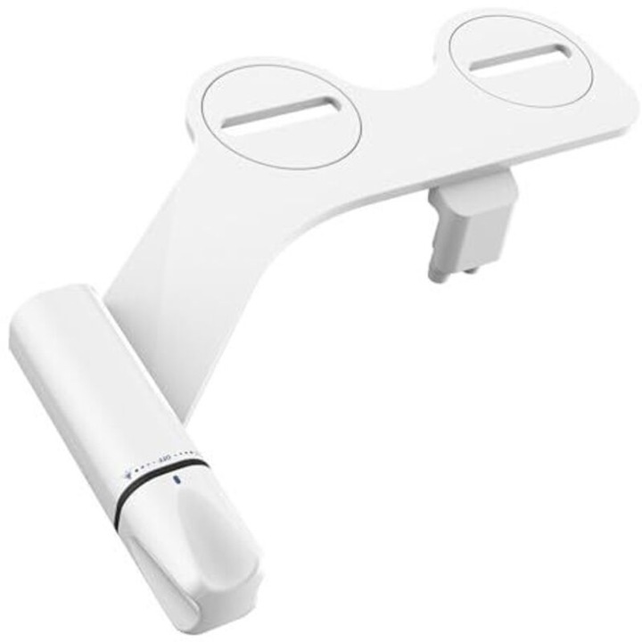 Bidet subtire universal pentru toaleta, reglabil, pentru femei, alb