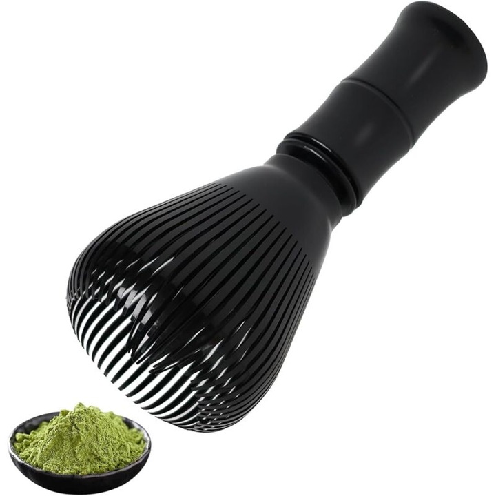 Tel pentru Matcha, negru, rasina, ergonomic, 18 cm