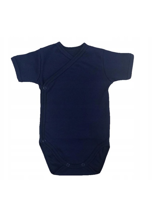 Body copii, Dartomik, maneca scurta, bumbac 100%, albastru deschis, Albastru inchis