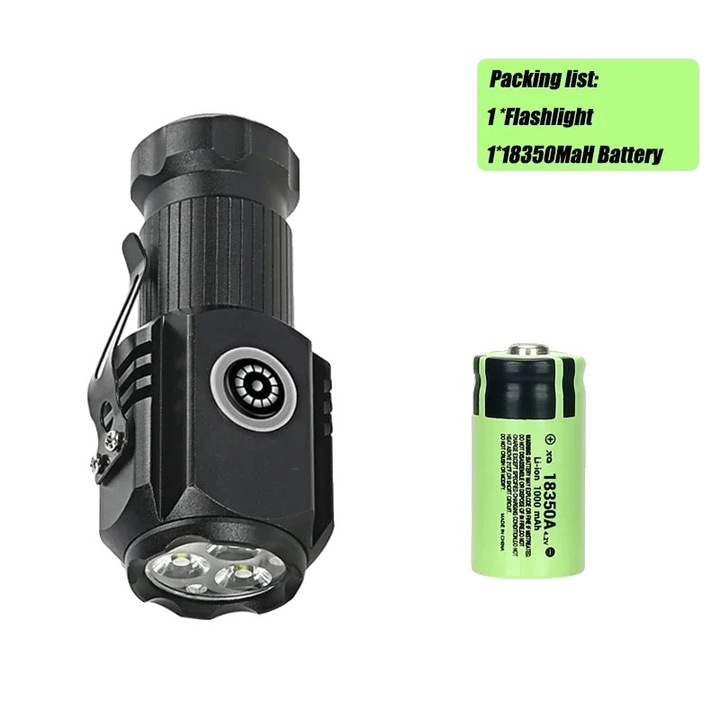 LED фенер, водоустойчив, RGB, 10W, 100-200м, 5 режима на осветление