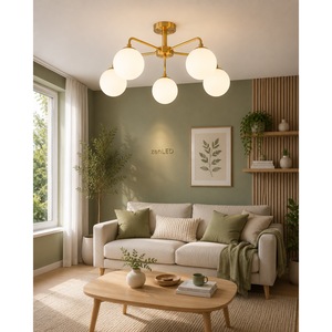 Candelabru, Sun Ecotech, Seto Wood, LED, Glob, 8 Brate - eMAG.ro