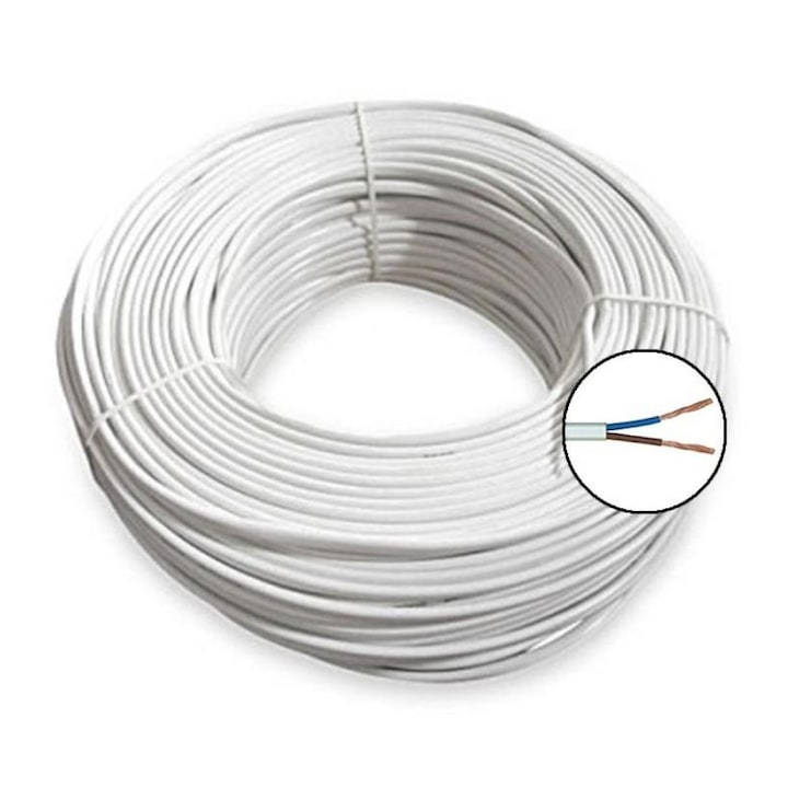 Cablu electric flexibil MYYUP 2 X 1mm, PLAT