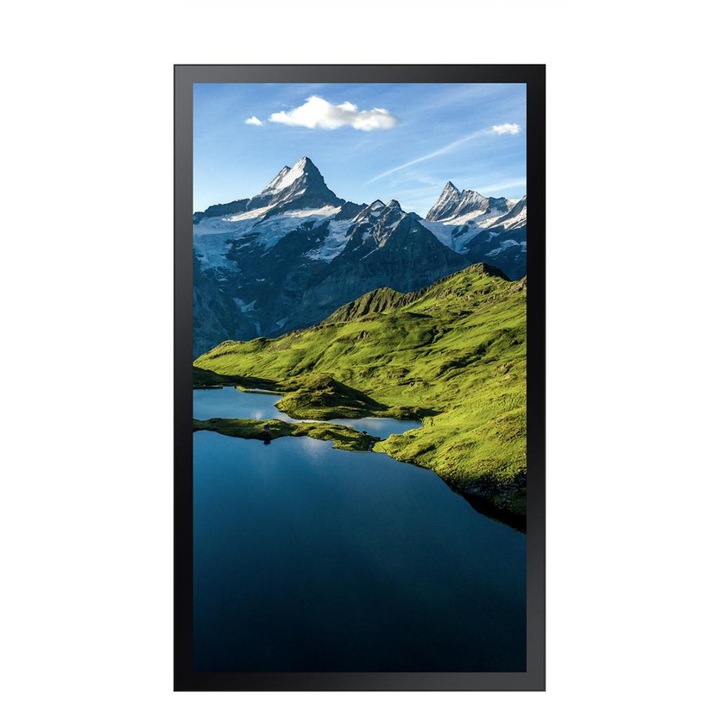 Monitor signage SAMSUNG OH75A HighBrightness OUTDOOR, 75", 3500nit, 24/7, UHD, 14ms, contrast static 1200:1, m?tuire 1%, Tizen 5.0, MagicINFO S7, stocare 8GB. Polarized Sun Glasses Viewable in any direction, HD Base T for Long Distance Installalling, Lamp