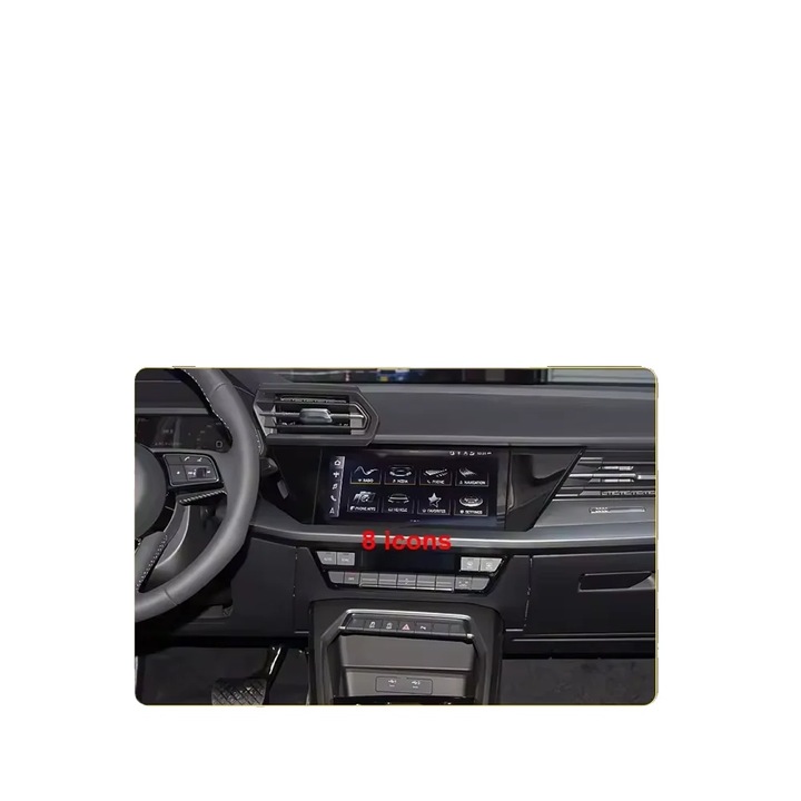 Modul CarPlay si Android Auto MIB3 10.1, wireless, oglindire ecran avansata, Bluetooth 5.0, suport camere PAL/NTSC/AHD 720P, control volan si touch, porturi USB multiple, egalizator audio reglabil, Negru