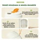Мини блендер електрически преносим AZFAMZOP®, 21000 RPM, 40W, 1500mAh, Капацитет 450ml, Type-C, 12 остри стоманени остриета, Голяма автономност, акумулаторен, Мултифункционален, Самопочистващ се, Водоустойчив, Смутита, Сокове, Протеинови шейкове, Бял