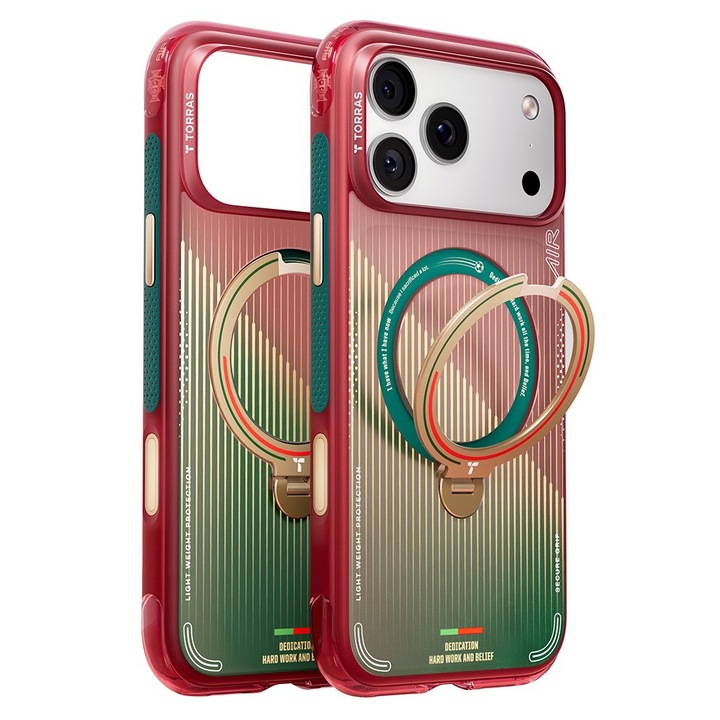 Калъф за iPhone 17 Pro Max - Torras Ostand Q3 Air Series - Glory Slash