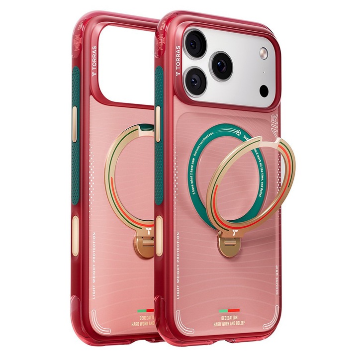 Калъф за iPhone 17 Pro Max - Torras Ostand Q3 Air Series - Wave of Passion