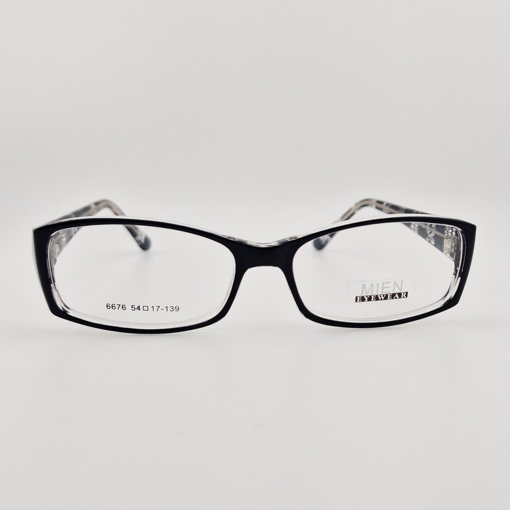 Rame Ochelari de Vedere Dama Mien H1, Ovala, Acetat, Negru, usoara, fashion, stil modern, ultrausoara, protectie, flex, eleganta, premium, brand, ieftine