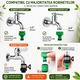 Sistem Irigare Gradina 15M cu Pulverizare Fina si Duze Reglabile, Kit Udare Automat pentru Flori, Legume, Sera, Terasa si Curte, Furtun Picurare Economie Apa, Racorire Vara, Montaj Rapid, Compatibil Robinet + Cadou Recipient Sticla