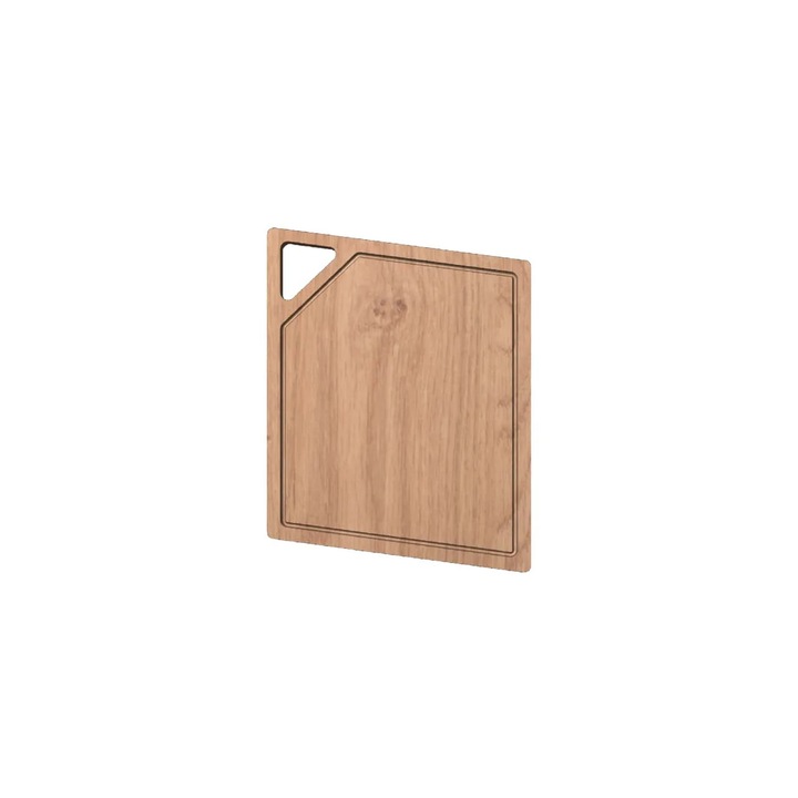 Tocator din lemn masiv de stejar, finisat manual, ideal pentru servire si cadou, food-safe, 50 x 38 cm