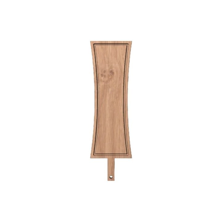 Tocator din lemn masiv de stejar, finisat manual, ideal pentru servire si cadou, food-safe, 50 x 15 cm