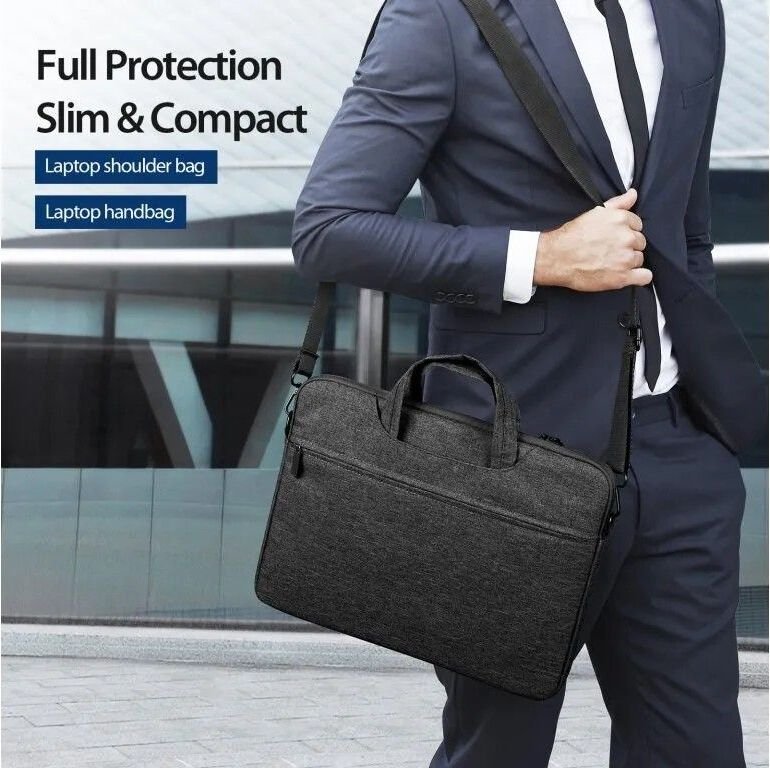 Husa laptop Dux Ducis LBJB, poliester negru, 36x25x3cm