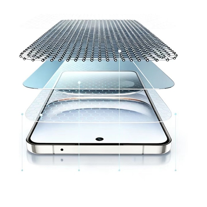 Set de 3 folii de sticla securizata pentru Samsung Galaxy S24 5G, acoperire completa a ecranului, duritate 9H, anti-amprenta, anti-zgarieturi, anti-soc, bestseller 2026, livrare rapida