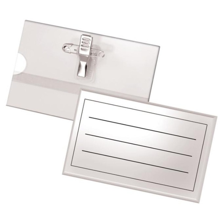 Tetis azonosító készlet 50 db többszínű 90x55mm klipsszel és tűvel