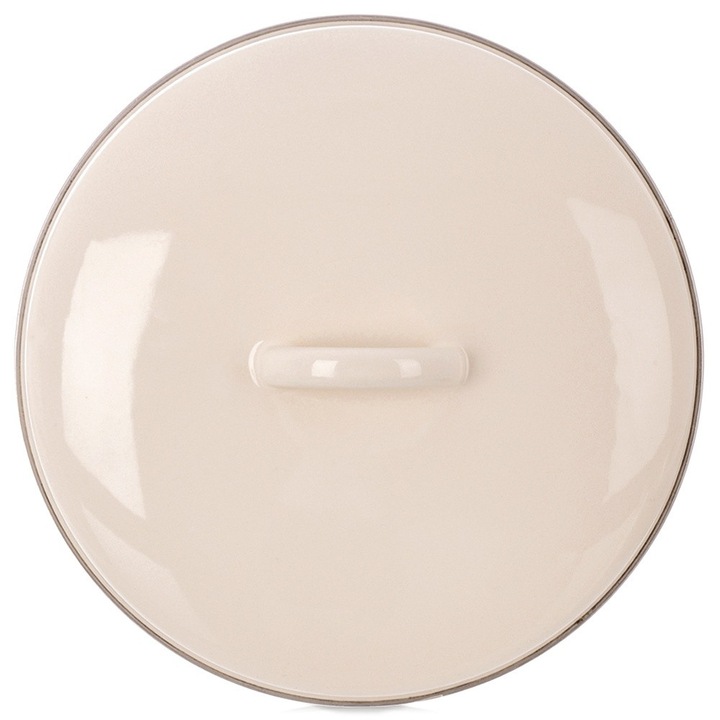 Capac oala Artemis 26cm crem 24,5x24,5x7,5cm emaliat metalic