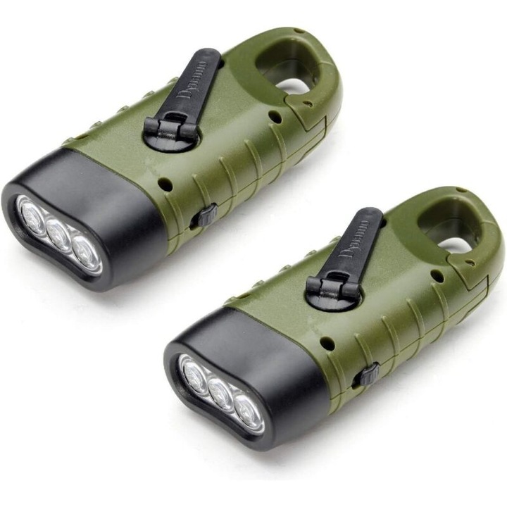 Újratölthető napelemes lámpa szett 2 db, 8 lumen, kompakt, fekete, 124x45x32mm