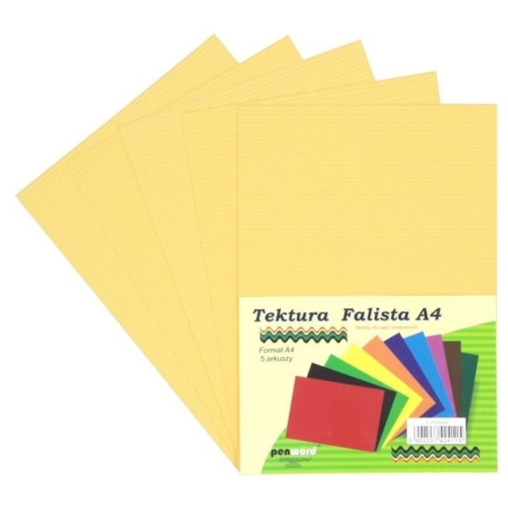 Hullámkarton A4 Penword sárga 5 lap