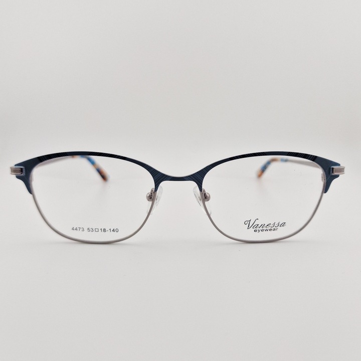 Rame Ochelari de Vedere Dama Vanessa C37, Oval, Metal, Albastru, ieftine, usoara, fashion, stil modern, ultrausoara, protectie, flex, eleganta, premium, brand