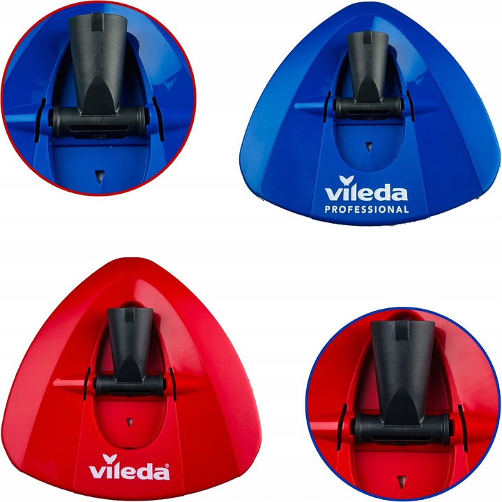 Vileda Turbo UltraSpin Mini forgó felmosó tartó piros/kék 16x15.5cm