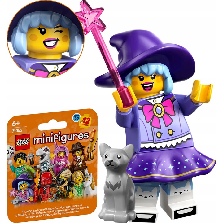 LEGO Minifigurák 29. sorozat színes boszorkány figura kiegészítőkkel