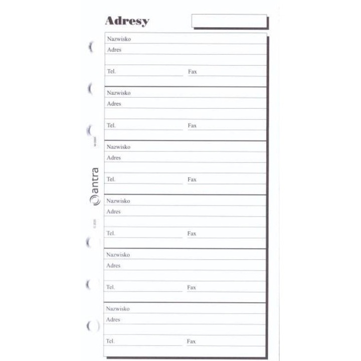 Insertie organizator ANTRA Adrese