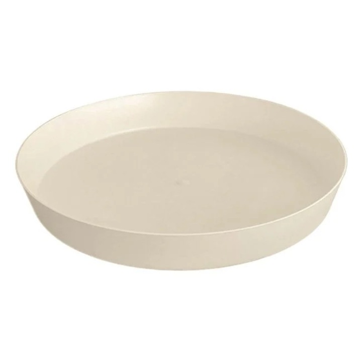 Farfurie ghiveci flori plastic bej Ø24.5x3.3cm