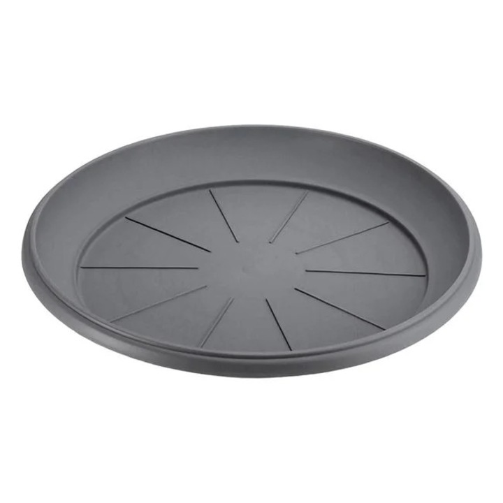 Farfurie Ghiveci Flori Plastic Antracit Ø41x4.8cm Gradina