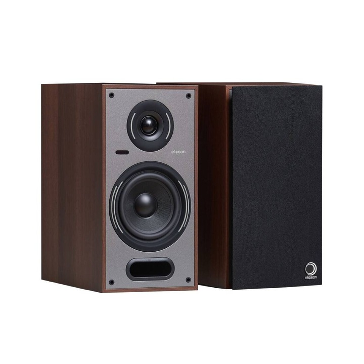 Elipson Horus 6B aktív hangfalak, dió, 2 * 50 W RMS, Bluetooth 5.0, 2 darabos szett