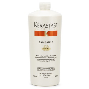 Sampon profesional Kerastase Nutritive Bain Satin 1 pentru par normal/usor uscat 1000 ml Sampon profesional Kerastase Nutritive Bain Satin 1 pentru par normal/usor uscat 1000 ml